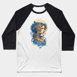 Steampunk Golden Woman 2 - A fusion of old and new technology Baseball T-Shirt